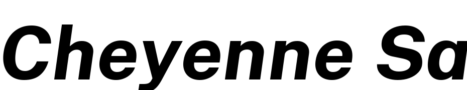 Cheyenne Sans Bold Italic Font Download Free